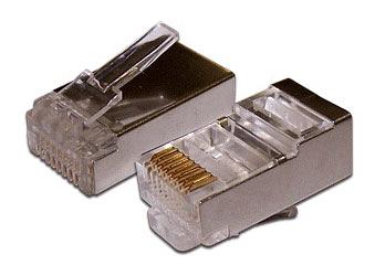 Коннектор медный Lanmaster (TWT-PL45/S-8P8C) RJ45 кат.5e серебристый фото 1