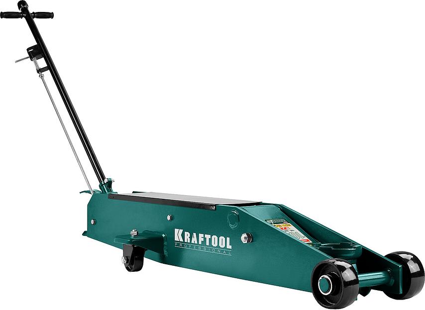 KRAFTOOL HIGH-LIFT, 10 т, 160 - 560 мм, для тяжелой техники, подкатной домкрат (43455-10) фото 5