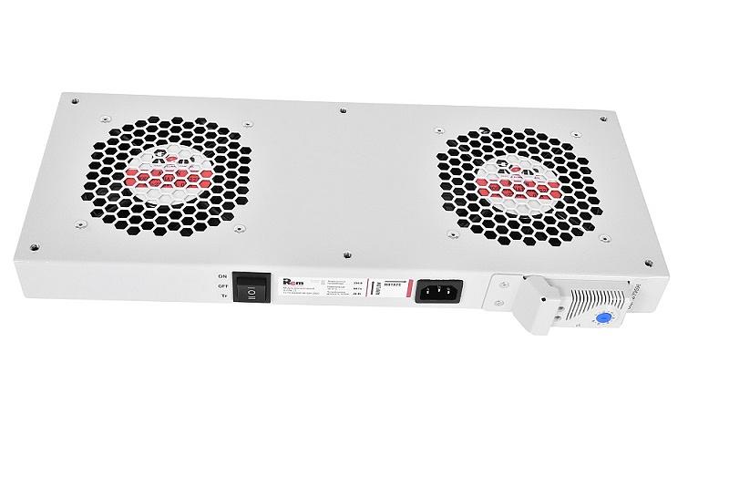 Модуль вентиляторный, 2 вентилятора с терморегулятором (R-FAN-2T) фото 1