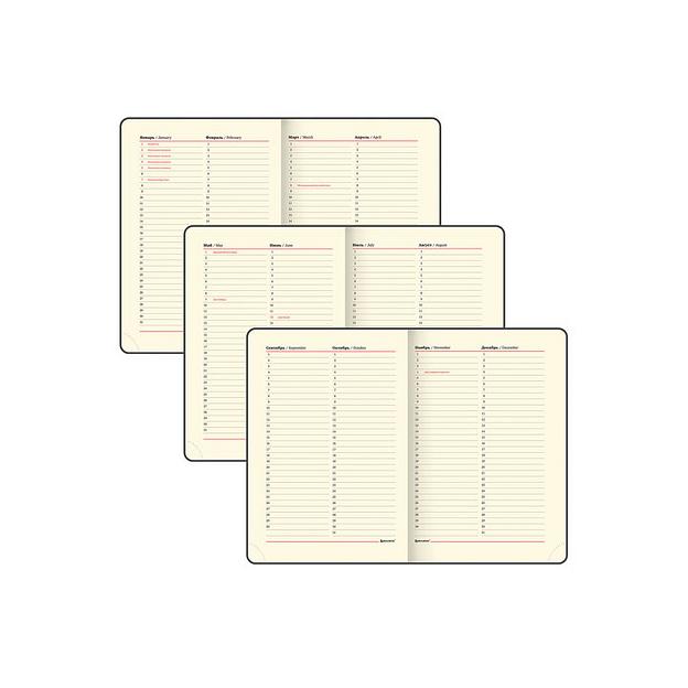 Ежедневник недатированный А5 138×213 мм Brauberg «Iguana» под кожу, 160 л, бордовый, 125092 опт фото 7