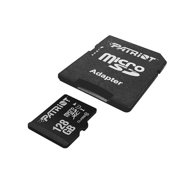 Карта памяти MicroSD Patriot LX microSDXC  128GB  PSF128GMCSDXC10  Class 10  UHS-I  + adapter SD фото 1