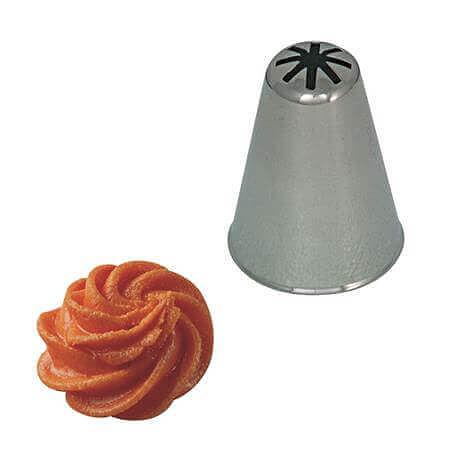 Насадка кондитер. "Снежинка" d=35/5 мм. h=40 мм. нерж. /1/ фото 1