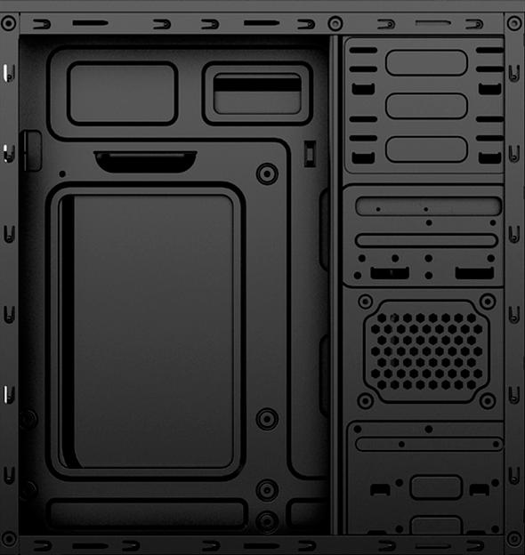 Корпус BaseTech M3302, Без БП, mATX, чёрный, 2xUSB3 (BT-M3302-B) фото 4