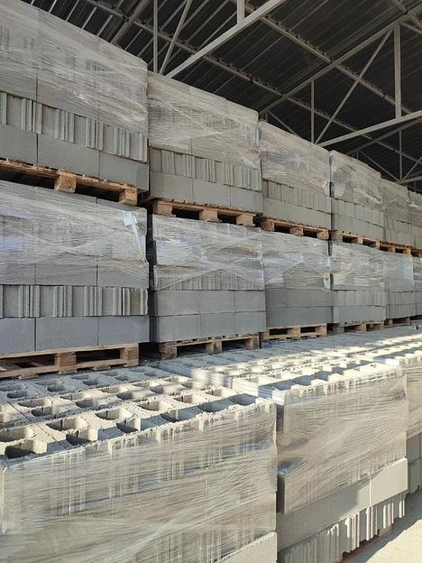 Блок бетонный рваный угловой 390х190х190 мм фото 3