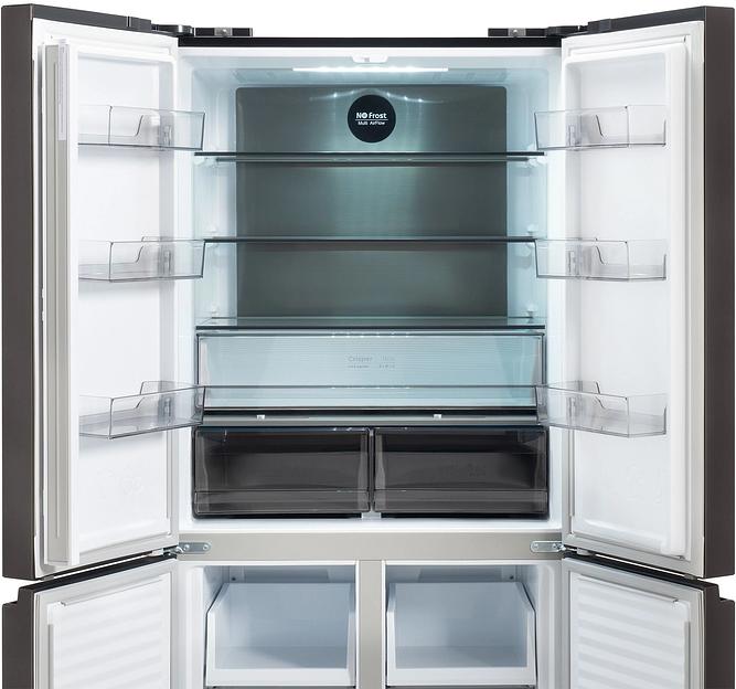 Холодильник Hyundai CM45043F 3-хкамерн. черная сталь фото 10