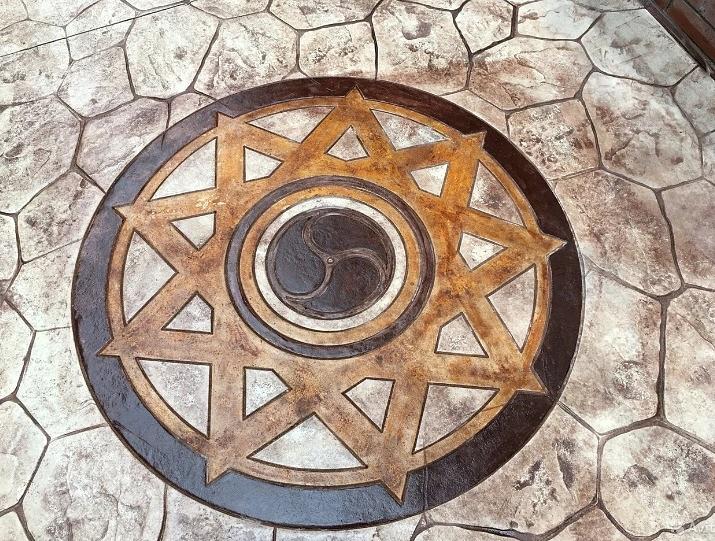 Форма для печатного бетона «Девятиконечная звезда» фото 2