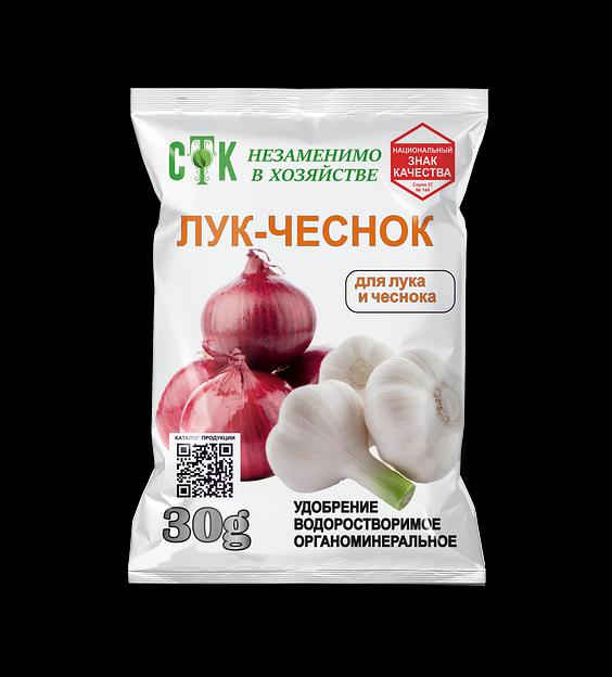 Удобрение Лук-чеснок 30 г, по 80 штук в упаковке (опт) фото 1
