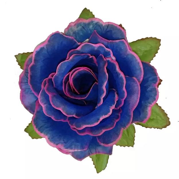 Головка розы с листом 5сл 17см 1-1-2 466АБВ-л084-204-191-172 1/14 фото 6