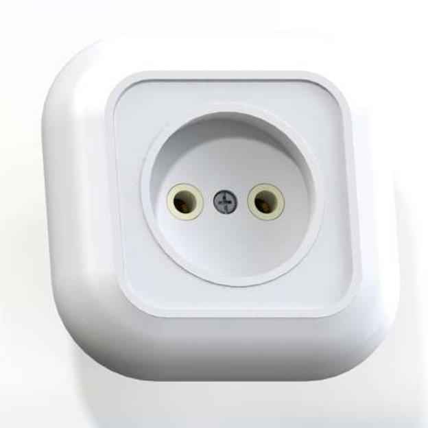 Розетка 1-м СП Валентина РС10-153 10А IP20 бел. Кунцево 7651 фото 1