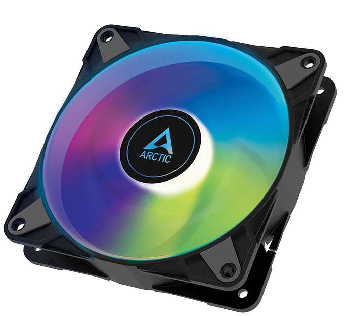 Кулер для корпуса ARCTIC P12 PWM PST A-RGB (Black) ACFAN00231A 12cm 200-2000rpm 4Pin Fluid Dyn. фото 1