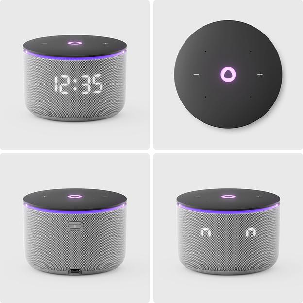 Умная колонка Яндекс Станция Мини 3 Про с Алисой, Zigbee, серый, YNDX-00059GRY фото 6