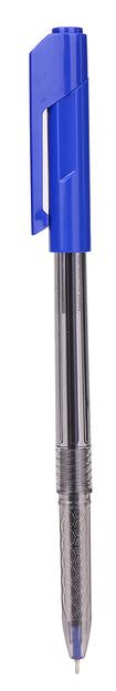Ручка шариковая Deli EQ01030 0.7мм прозрачный синий синие чернила пластик.стакан фото 1
