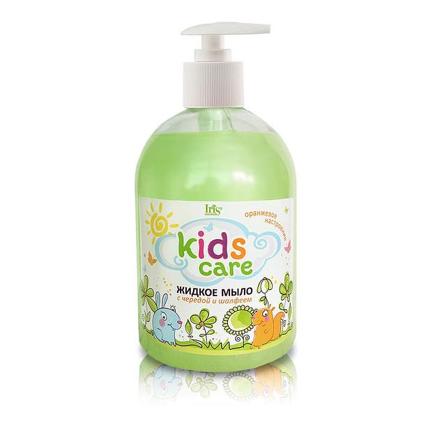 Iris cosmetic kids care детское жидкое мыло череда+шалфей 500мл фл/дозатор фото 1