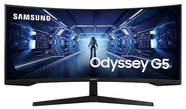 Монитор Samsung 34" C34G55TWWI черный VA LED 1ms 21:9 HDMI матовая 250cd 178гр/178гр 3440x1440 DisplayPort UWQHD 5.6кг фото 1