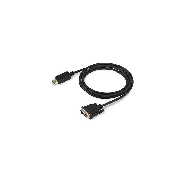 Кабель аудио-видео Buro 1.1v, DisplayPort (m) - DVI-D (Dual Link) (m), 2м, GOLD, черный [bhp dpp_dvi-2] фото 1