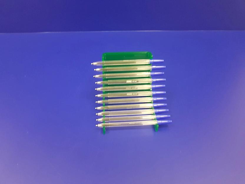 Подставка для ручек карандашей кистей 12 секции (горка радиус, цвет зеленый) фото 3