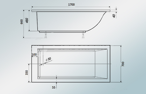 Мраморная ванна Castone «Надежда» фото 2