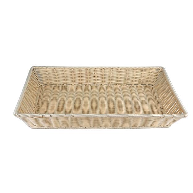 Корзина для хлеба прямоуг. 53*32,5*9,5 см. бежевая п/п APS /1/12/ фото 1