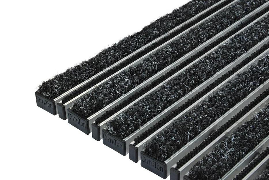 Придверные решетки Сити текстиль + скребок (от 594x394 мм) фото 1