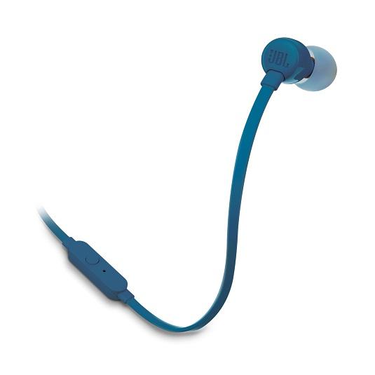 Гарнитура вкладыши JBL T110 BLU 1.2м синий проводные в ушной раковине (JBLT110BLU) фото 5