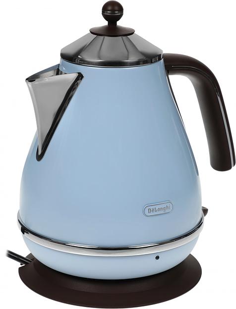 Чайник электрический Delonghi KBOV2001.AZ 1.7л. 2000Вт голубой корпус: металл/пластик фото 2