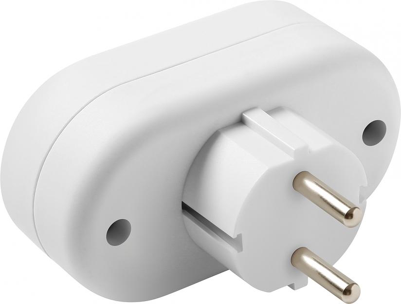 Defender Тройник TA-03 2 розетки, заземление [99107] фото 3