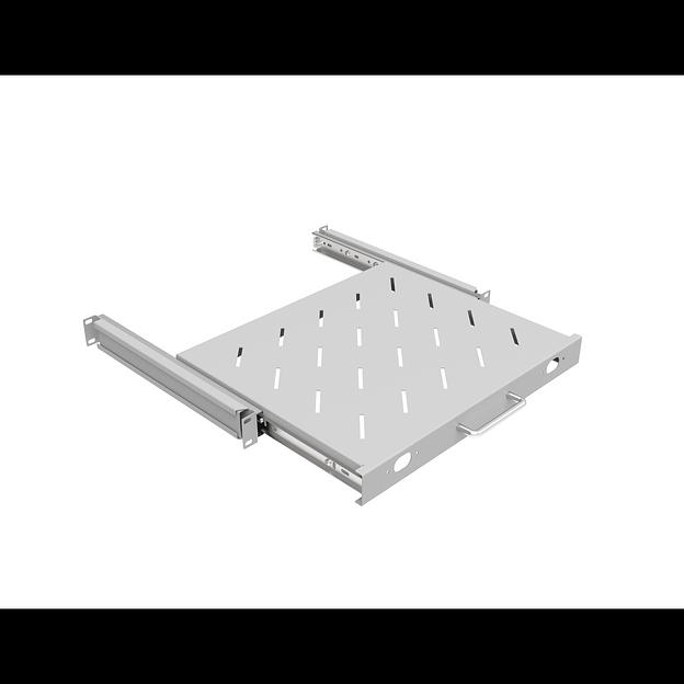 Полка выдвижная для шкафов глубиной 600мм, (глубина полки 350мм) распределенная нагрузка 20кг, цвет-серый (SNR-SHELF-06035-20GS) фото 2