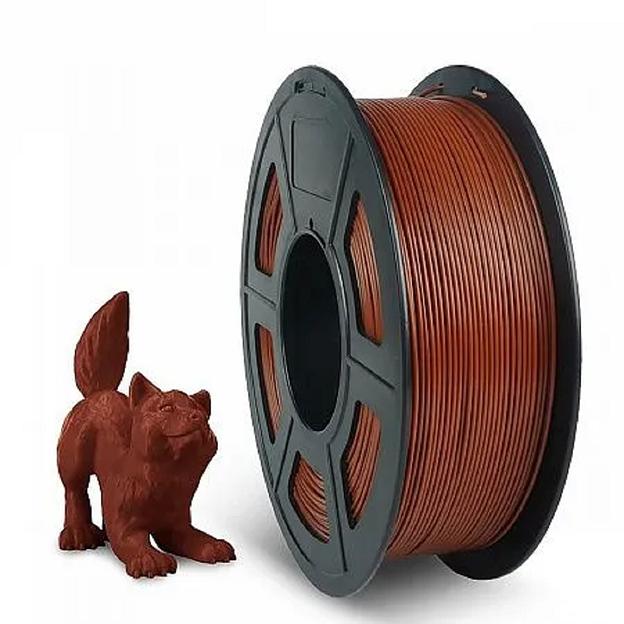Филамент NVPRINT PETG Chocolate для 3D печати диаметр 1.75мм длина 330 метров масса 1 кг фото 1