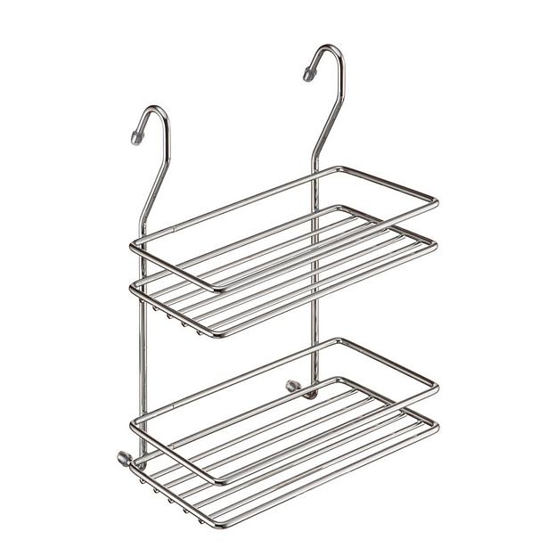 Полка двухъярусная малая (200х110х280мм), хром фото 1