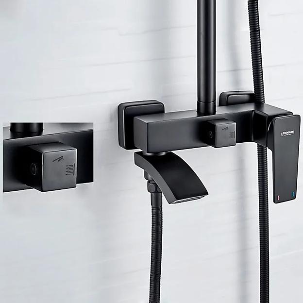 Смесители с тропическим душем, душевая система Ledeme L2478B, черный, опт фото 3