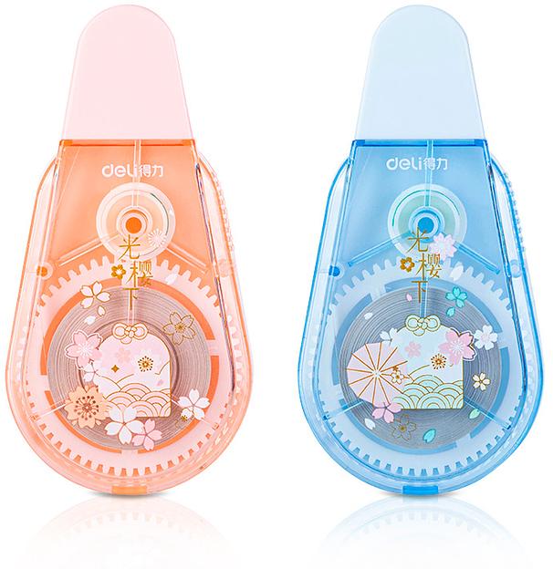 Лента коррект. Deli 71547 20мх5мм ассорти корпус белый фото 1