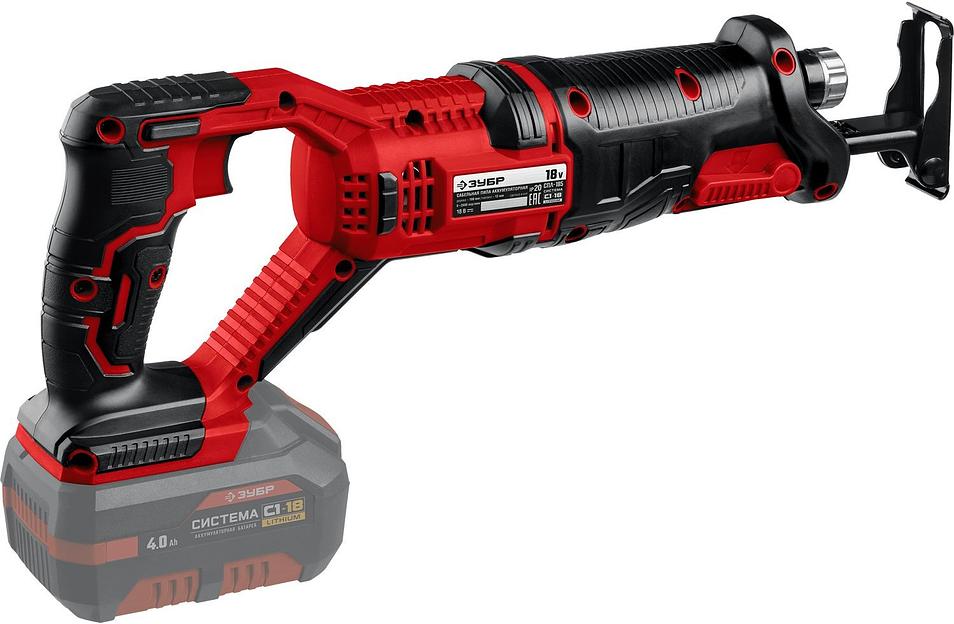 Сабельная пила Зубр СПЛ-185 аккум. 2600ход/мин фото 2