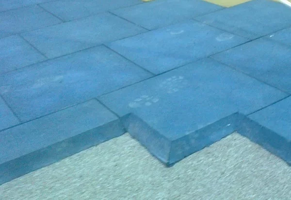 Плитка EcoStep резиновая со скосом 500×500×40 мм фото 2