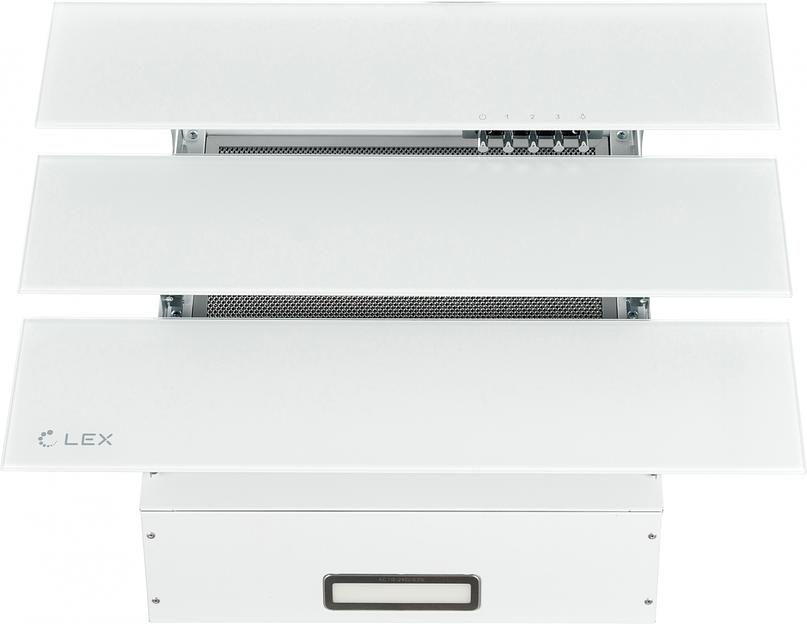 Вытяжка каминная Lex Rio G 600 белый управление: кнопочное (1 мотор) фото 5