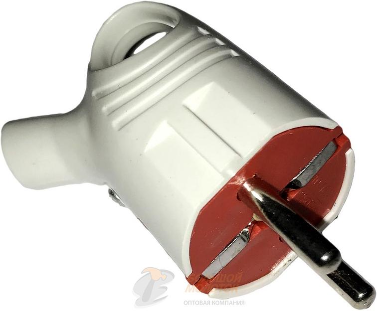 Вилка евро угловая 10/16А с хвост /20 /600 фото 1