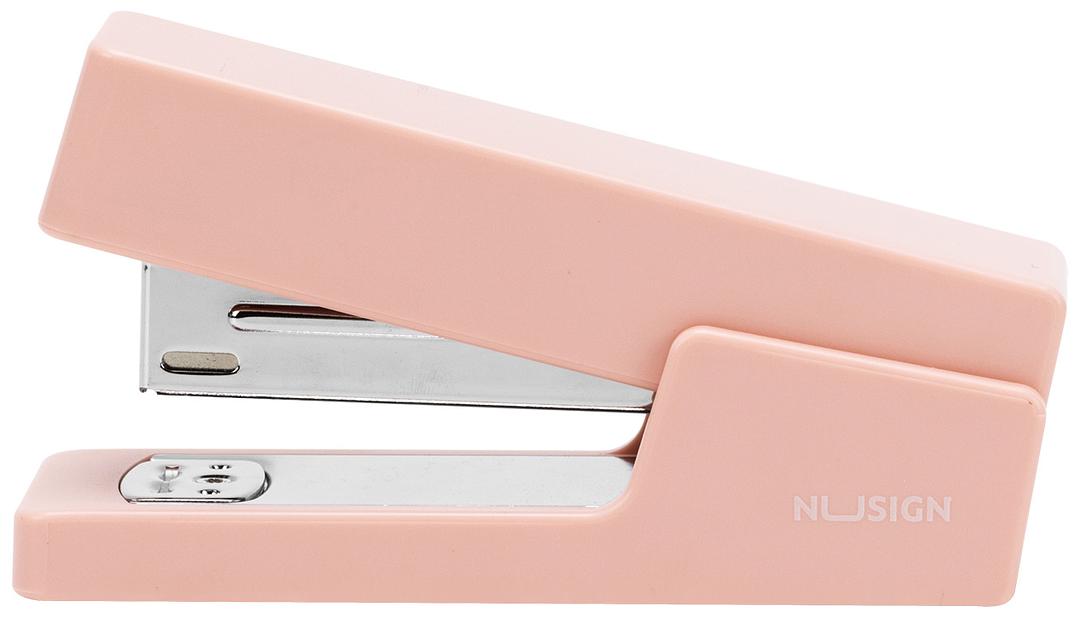 Степлер Deli NS084-RD Nusign 24/6 26/6 (20листов) красный 100скоб коробка фото 2