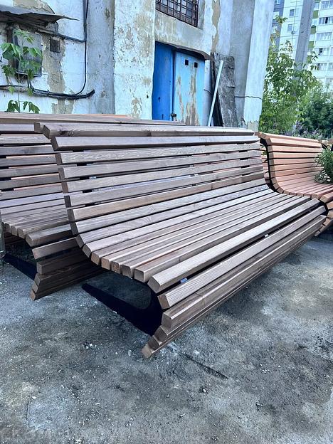 Скамья металлическая парковая «Архимед» ОПТ фото 2