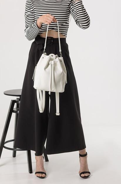 Рюкзак женский кожаный белый опт фото 3