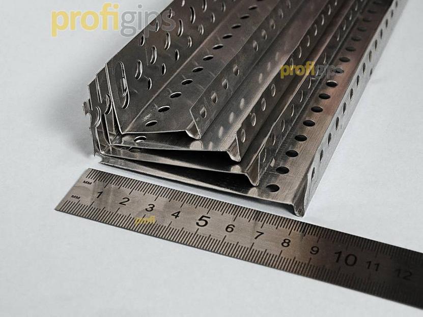 Цокольный опорный профиль алюминиевый 33 мм с перфорацией и капельником, толщина 0,5 мм ProfiGips 2,5 м ОПТ фото 5