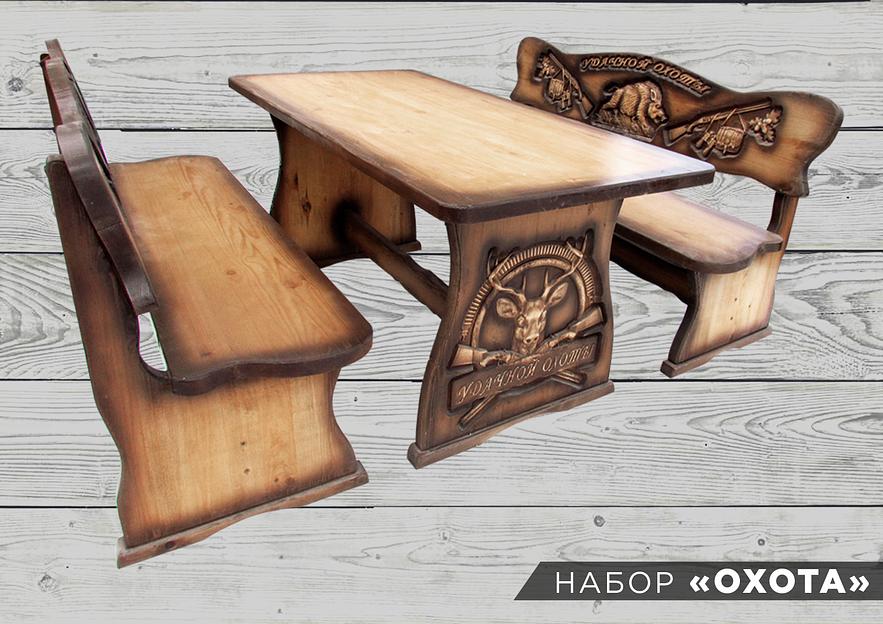 Изготовление набора деревянной мебели для дачи под заказ фото 3