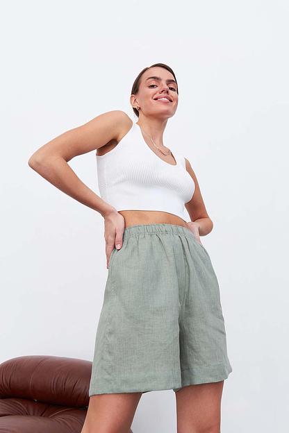 Шорты  SRT009_LGRN/Светло-зеленый  фото 6