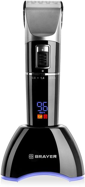 Машинка для стрижки Brayer 3402BR черный (насадок в компл:4шт) фото 2
