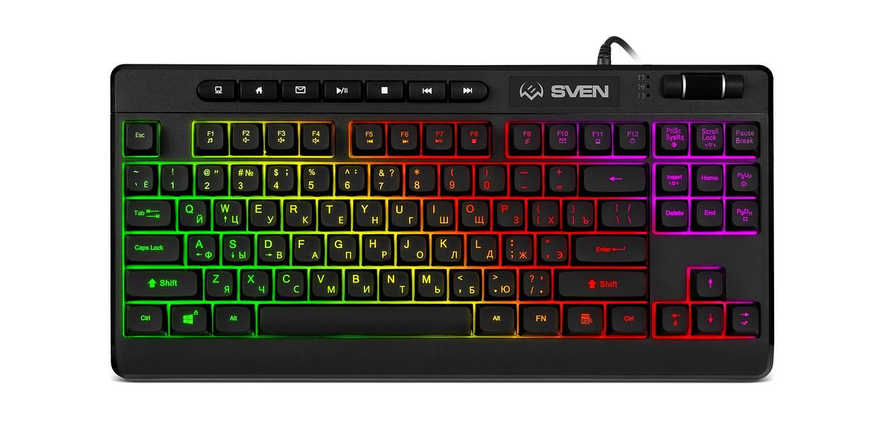 Клавиатура Sven KB-G8200 игровая (95кл, ПО, RGB-подсветка) фото 1