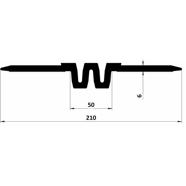 Прижимная гидрошпонка Litaproof PRK 60 для деформационных швов зданий и паркингов фото 1