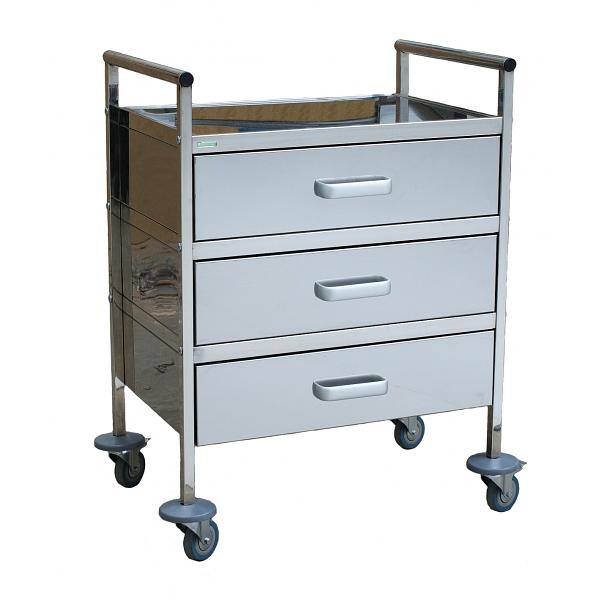 Стол манипуляционный (процедурный) с тремя ящиками «ЭРГО-200» Э-247/3-СП фото 1