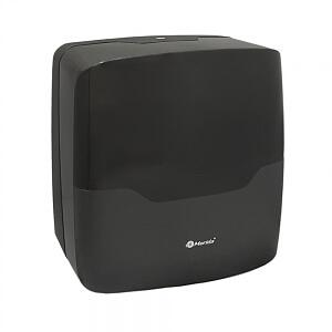 Диспенсер для листовых бумажных полотенец V сложения «MERIDA HARMONY BLACK» ABS-пластик фото 1