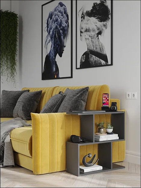 Полка подвесная открытая «Альфа» 550×200×550 мм ОПТ фото 2