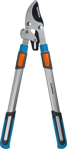 GRINDA TX-980, 645 - 885 мм, высокоуглеродистая сталь, закаленные лезвия, храповый механизм, телескопический, плоскостной сучкорез, PROLine (424515) фото 1
