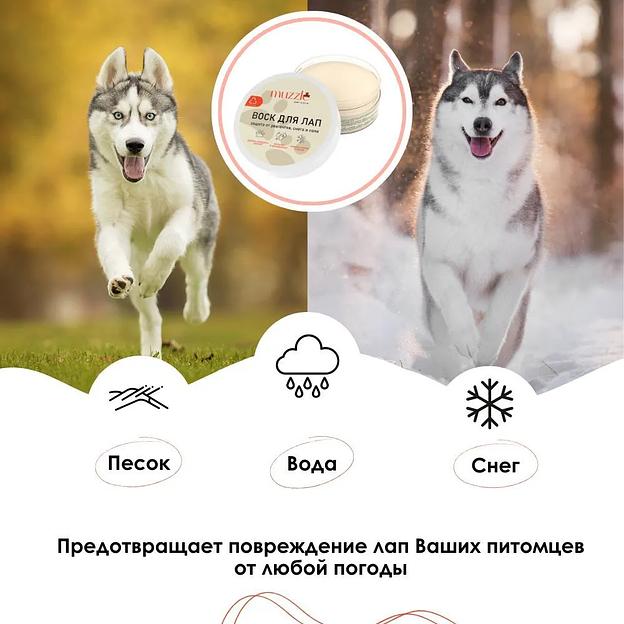 Воск для лапок собак и кошек Muzzle 150 мл ОПТ фото 8