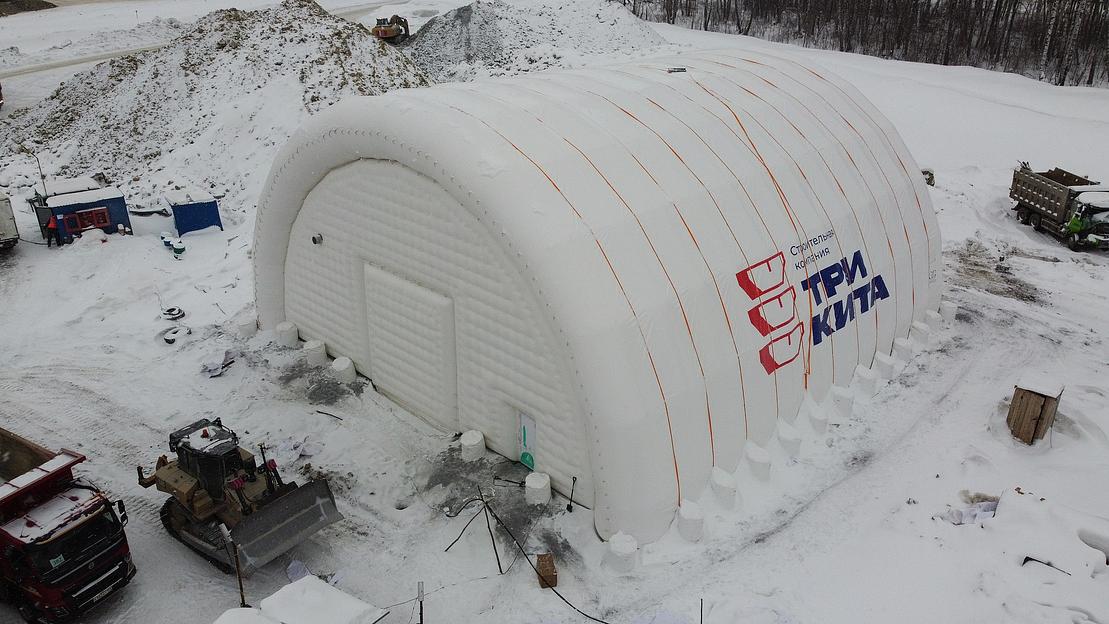 Пневмоангары (надувные ангары) из поливинилхлорида фото 3